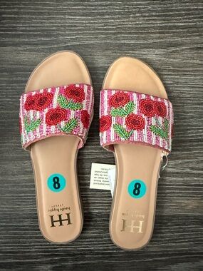 NWT Beaded Cherries Viral Sandals